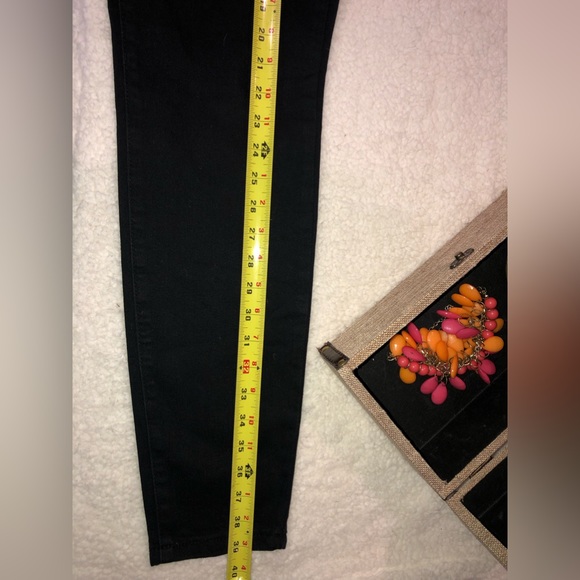 🔥🔥🔥NEW !▪️FOREVER 21 Jeans Women ▪️Size 30 Black Jeans - Picture 3 of 7